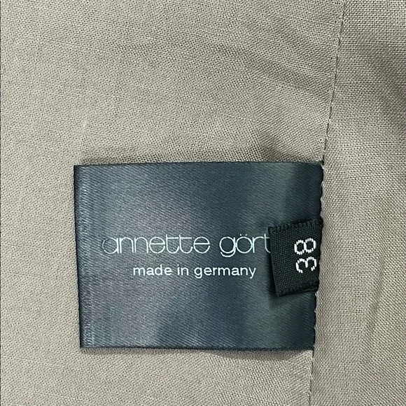 ANNETTE GORTZ Button Up Cotton Suit Jacket Blazer - Picture 9 of 10